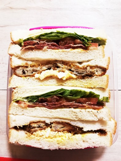今日のサンドイッチ★お弁当の写真