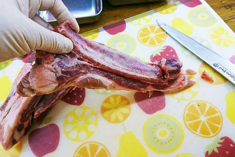 肉屋流スペアリブ食べやすく捌き方 レシピ 作り方 By ぺトロ クックパッド