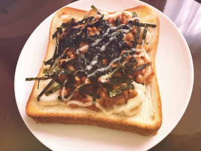 納豆×ちくわトーストの写真