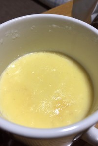 レンジで作る簡単マグカップ豆乳プリン