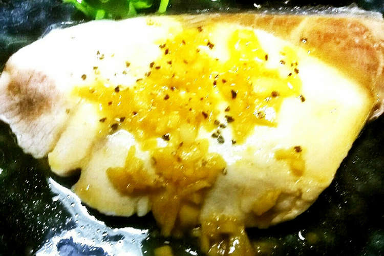 ブリの湯煮 ガーリックバターソースがけ レシピ 作り方 By ラスクおじさん クックパッド