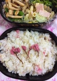 桜ごはんのお弁当(^^)