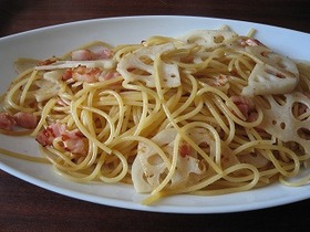 れんこんパスタ