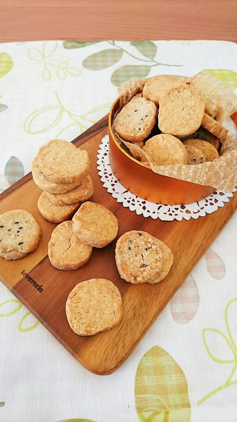 ザクホロ☆米粉のアイスボックスクッキー。の画像