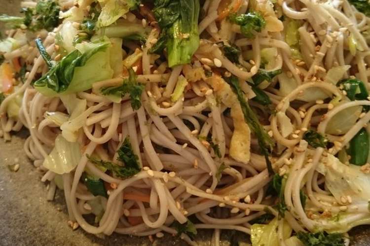 十割蕎麦の焼きそば レシピ 作り方 By みみはる39 クックパッド 簡単おいしいみんなのレシピが349万品