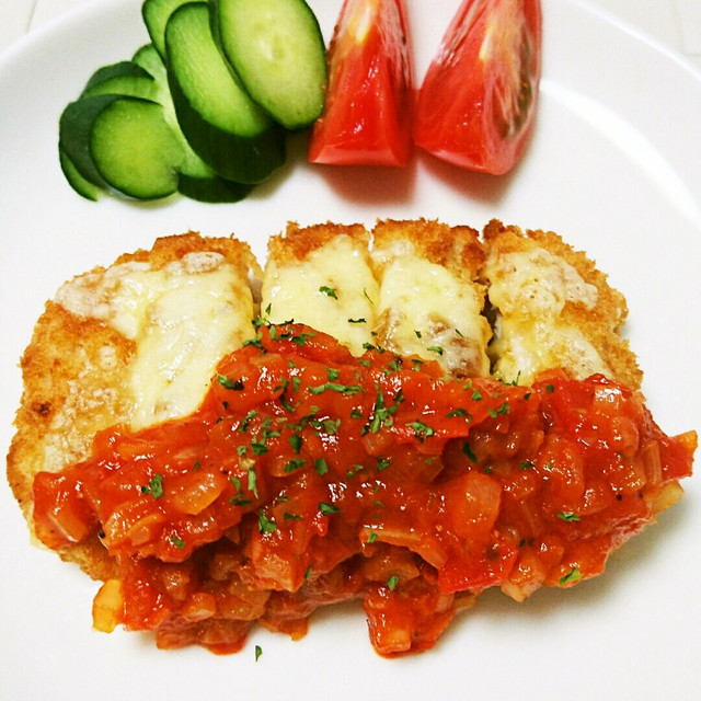 豚カツアレンジ トマトソースのチーズかつ レシピ 作り方 By そうジロー クックパッド 豚カツアレンジ トマトソースのチーズかつ レシピ 作り方 By そうジロー クックパッド
