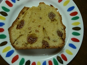 ドライイチジクのうまうまパウンドケーキ♪