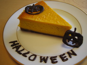 ハロウィン☆簡単パンプキンチーズケーキ