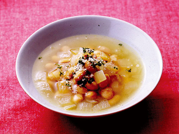 大豆と玉ねぎのスープ