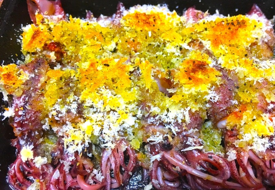 ホタルイカのカリカリパン粉焼きの画像