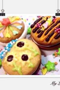 簡単♡マシュマロサンドクッキー♡スモア