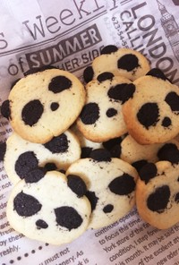 パンダのアイスボックスクッキー(ó㉨ò)