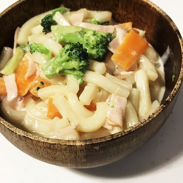 子どもも大好き クリームうどん レシピ 作り方 By ミッフィー クックパッド 簡単おいしいみんなのレシピが352万品