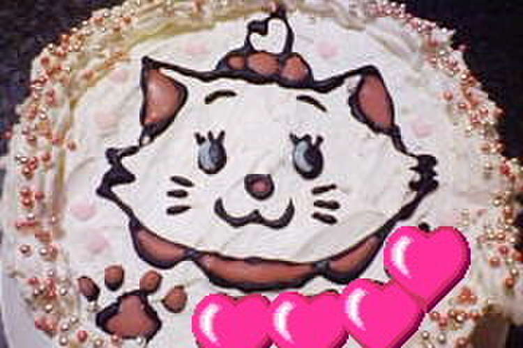 マリーちゃんの誕生日ケーキ レシピ 作り方 By ふぅめろ クックパッド