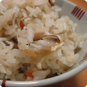 しらすの炊き込みご飯