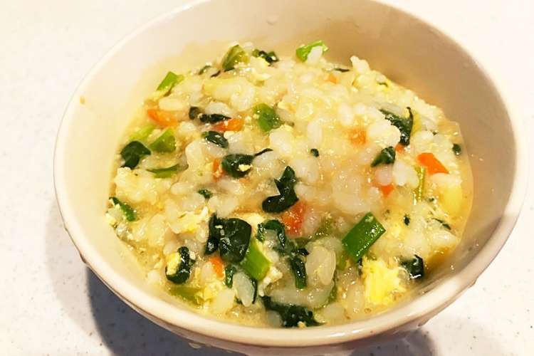 残りご飯で 野菜たっぷり卵雑炊 味噌風味 レシピ 作り方 By Caramelcorn クックパッド 簡単おいしいみんなのレシピが352万品