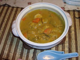 豆乳deカレーほうとう