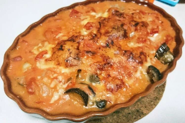 茄子たっぷりトマトソースのグラタン レシピ 作り方 By とにかく明るい安松 クックパッド 簡単おいしいみんなのレシピが349万品