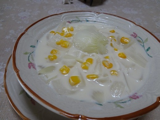 玉葱のクリームスープの画像
