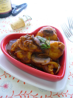 鶏肉のさっぱりデミグラスソース煮