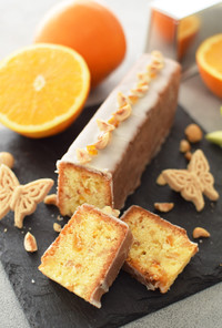 オレンジヘーゼルナッツパウンドケーキ
