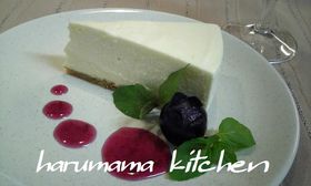 レアチーズケーキと✿ブドウのお花✿