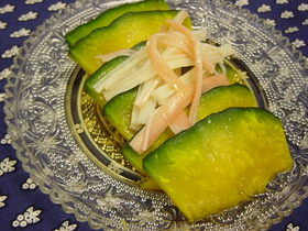 レンジでチン☆かぼちゃの中華酢和え