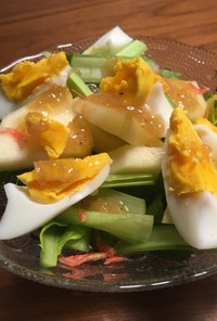 美味★小松菜と林檎卵のフレッシュマリネ