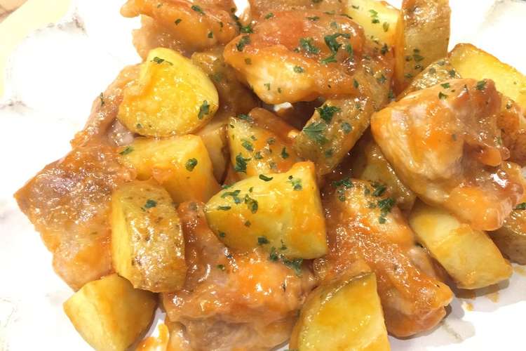 レンジで時短 鶏肉とじゃがいものマヨ炒め レシピ 作り方 By Sachi5 クックパッド 簡単おいしいみんなのレシピが352万品