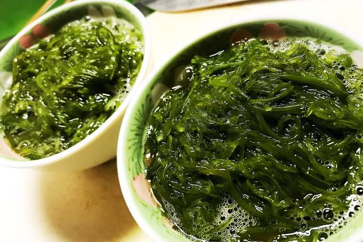 旬を食べよう 生めかぶのさっぱり三杯酢 レシピ 作り方 By まるたまん クックパッド