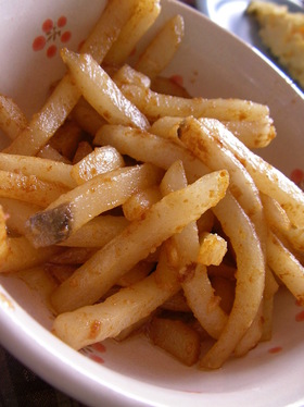 冷凍ポテトのマヨ炒め