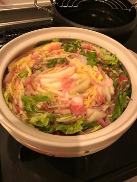 簡単!豚肉と白菜にゴマ油!ミルフィーユ鍋