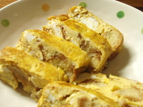 ヘルシー!!お麩でかさまし卵焼き