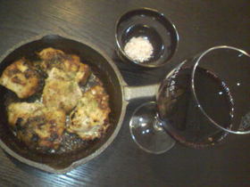 ワインに合う、鶏肉のにんにく焼き