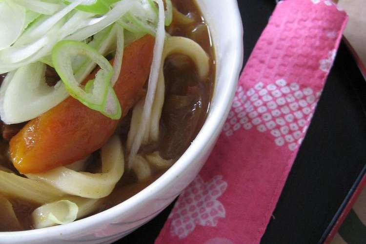 残ったカレーでお蕎麦屋さん風カレーうどん レシピ 作り方 By マミング クックパッド