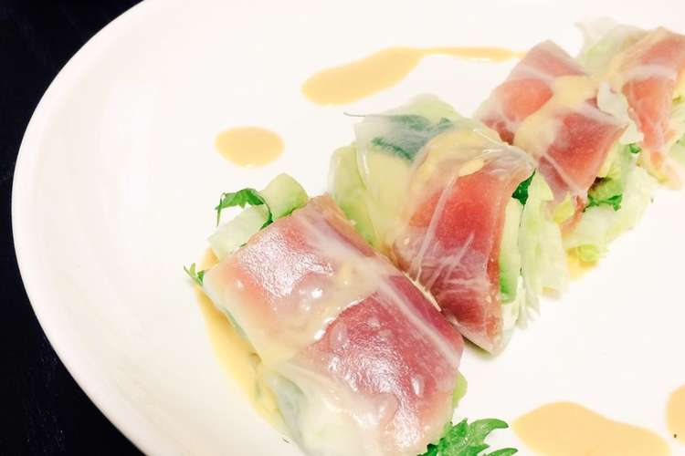醤油マヨで食べる生春巻き レシピ 作り方 By 雪うさぎの恋 クックパッド 簡単おいしいみんなのレシピが360万品