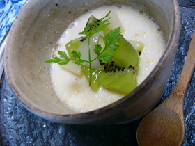 ごまとはちみつ♪豆乳ブランマンジェ
