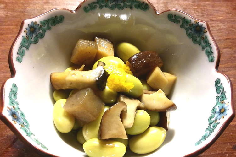 きのこ 蒟蒻 秘伝豆 青大豆 の浸し豆 レシピ 作り方 By Guzavie クックパッド 簡単おいしいみんなのレシピが356万品