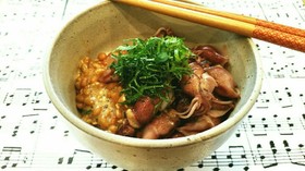 簡単♡ホタルイカ丼with納豆♡