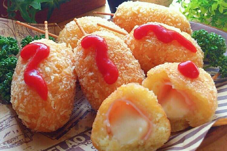 超簡単 食パンde揚げないチーズドッグ レシピ 作り方 By Kao Pop クックパッド 簡単おいしいみんなのレシピが360万品