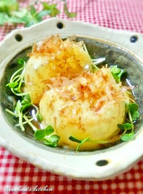とろとろ♡レンジで新玉ねぎのポンチー蒸し