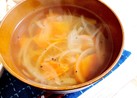 人参と玉葱の和風スープ:-)