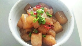 簡単常備菜!!蒟蒻と大根のピリ辛きんぴら