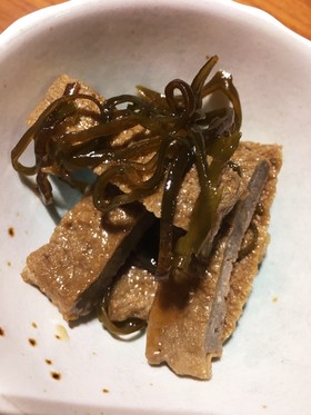 超簡単!じゃこ天と昆布の煮物