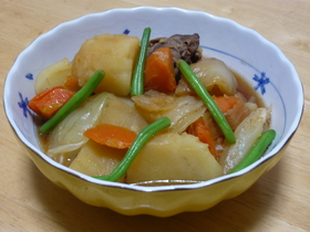フライパンで簡単肉じゃが