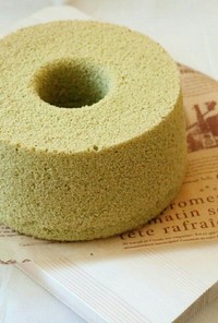 緑茶豆乳シフォンケーキ(米粉)