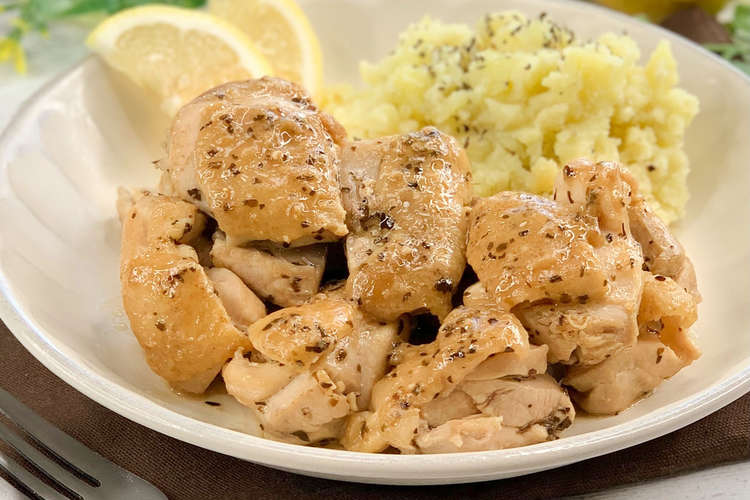 材料４つだけ レモンバジルのチキンソテー レシピ 作り方 By モモのごはん クックパッド 簡単おいしいみんなのレシピが375万品