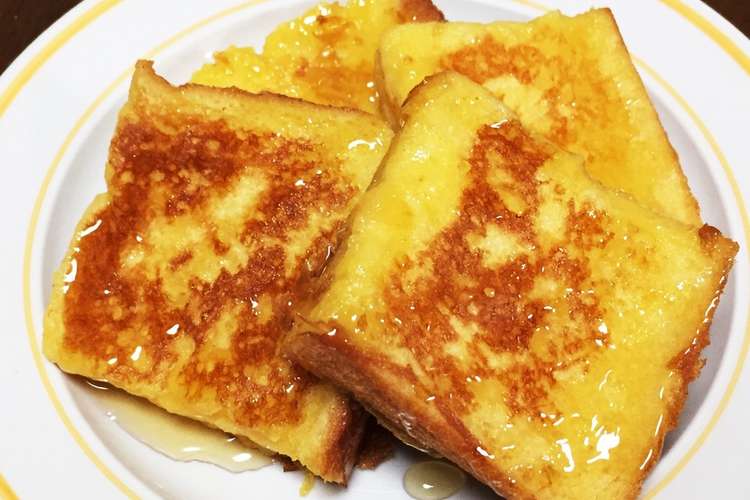 冷凍食パンでフレンチトースト レシピ 作り方 By 天然水 クックパッド