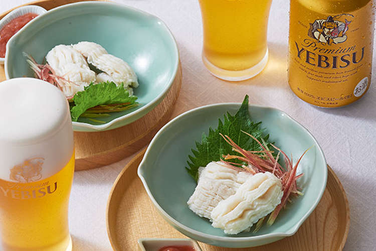鱧の湯引き 梅肉和え レシピ 作り方 By ヱビス クックパッド 簡単おいしいみんなのレシピが364万品
