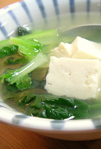 ターサイと豆腐のおいしいスープ